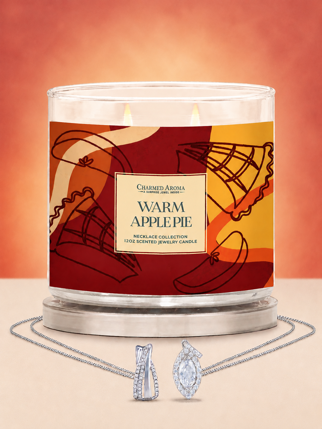 Warm Apple Pie Candle - Necklace Collection