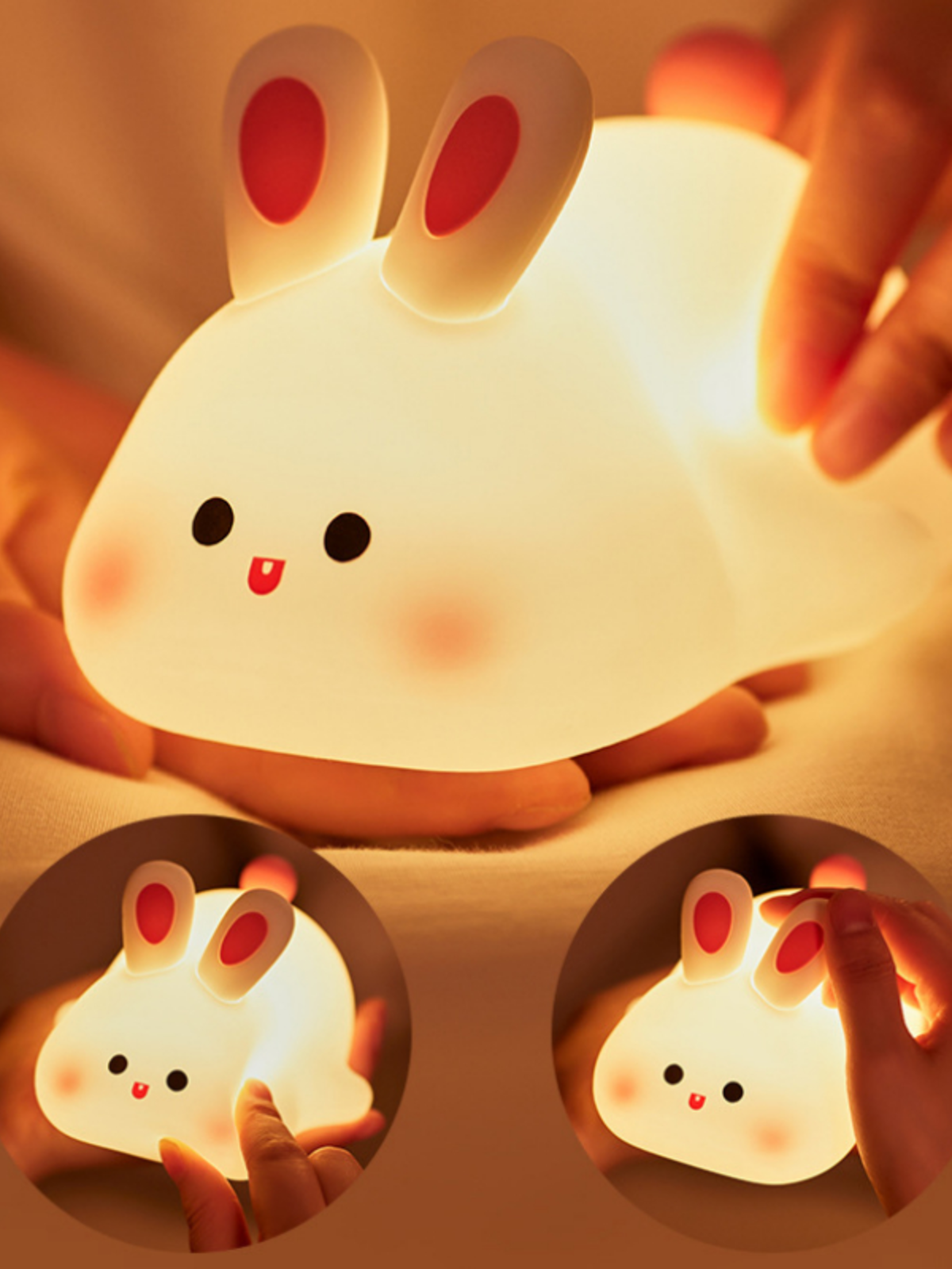 Touch Sensor Rabbit LED Night Light